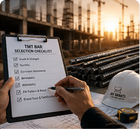 Checklist for selecting the right TMT bars