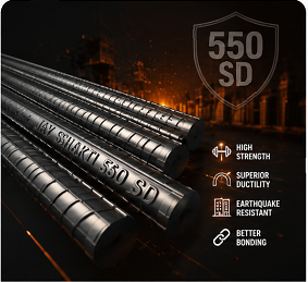 Jay Shakti 550 SD TMT bar strength and ductility